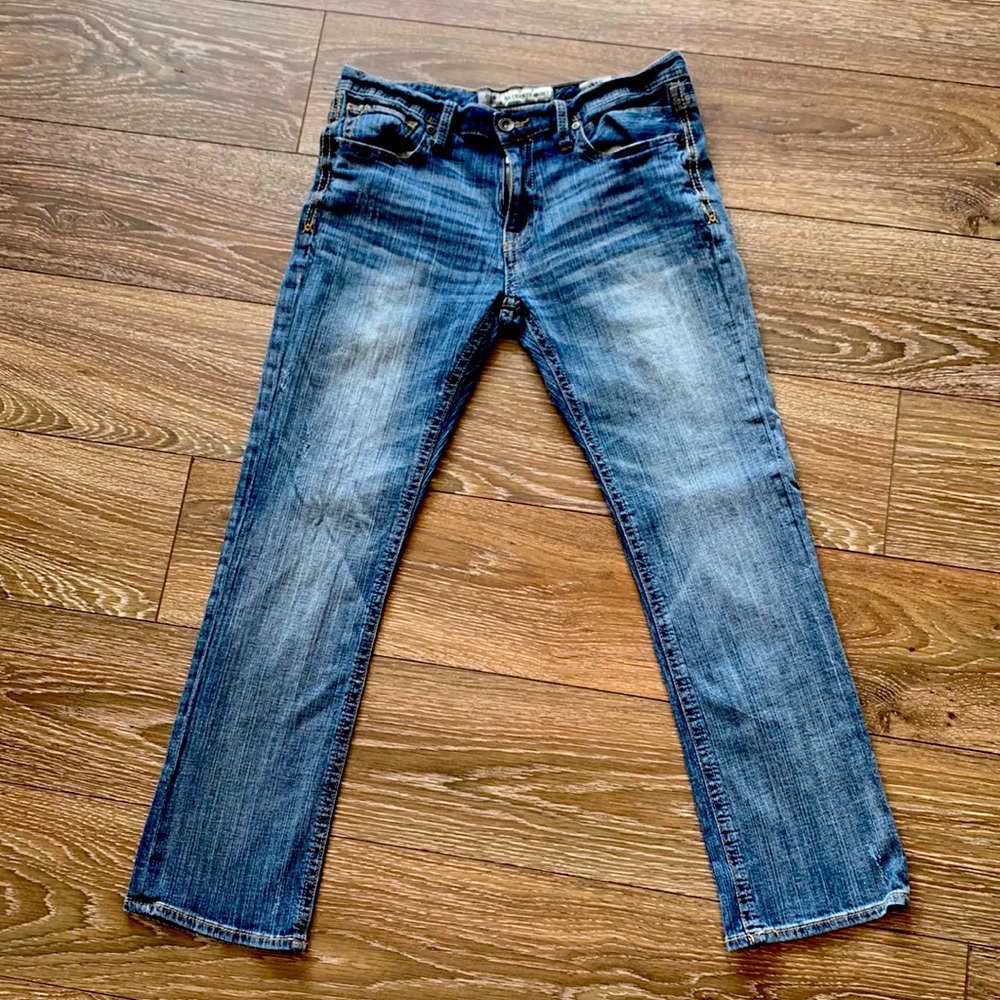 Like New, BKE Denim Carter Straight Leg Blue Jeans size 33s